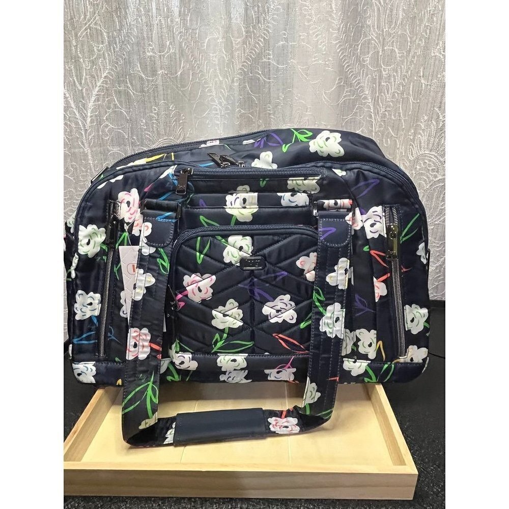 Lug Propeller  Overnight Bag - NWT BRIGHT FLORAL